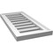 Ekena Millwork Vertical Surface Mount PVC Gable Vent: Functional, w/ 2"W x 1-1/2"P Brickmould Frame, 12"W x 26"H GVPVE12X2602SF - alternate 3